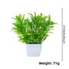 4pcs Artificial Potted Plants Small Faux Greenery for Living Room Bedroom Office Desk and Shelf Set with Natural Looking Leaves