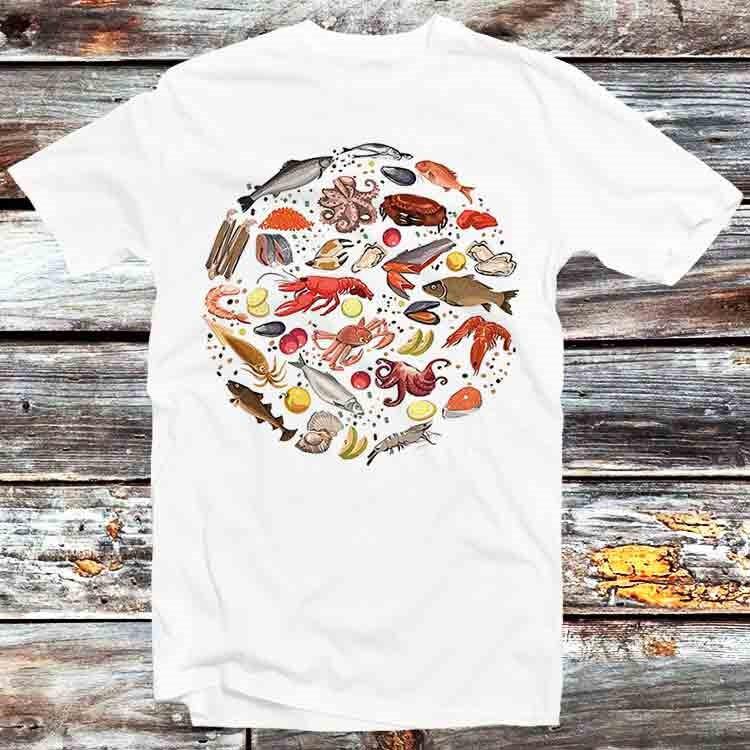 

Pescatarian Vegan Vegaterian Diet T Shirt B937 L