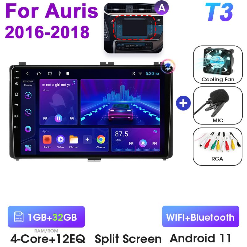 Android 12 Car Radio For Toyota Auris 2013 2014 2015 2016 2017 2018 2 Din GPS Carplay Auto intelligent Systems Smart Autoradio