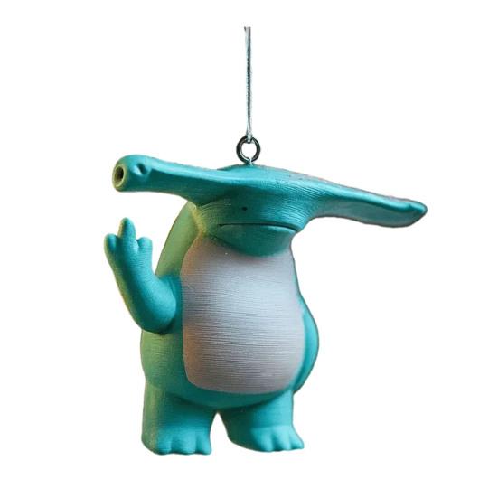 Animal Pendant Elephant Giraffe Hippopotamus Frog Design Christmas Ornament Hanging Rustic Holiday Decor