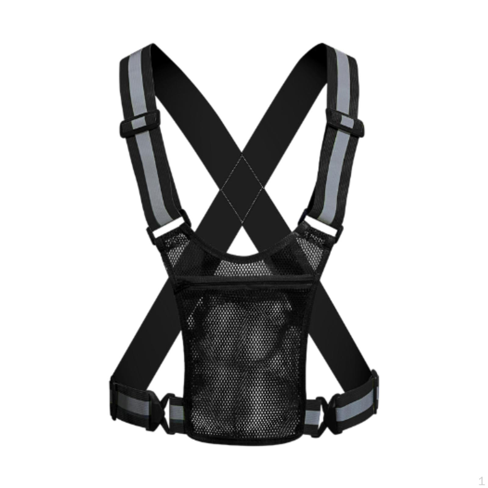 

Легкий светоотражающий жилет с регулируемым поясом, идеально подходит для бега и ночной езды на велосипеде