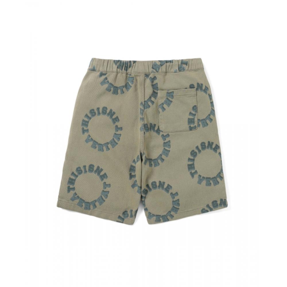 Thisisneverthat 2tone Logo Jacquard Short Beige