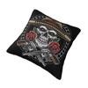 Guns N Roses Mexico Skull Pillowcase Polyester Cushion Cover Decorations Heavy Metal Throw Pillow Case Cover Home Zippered X