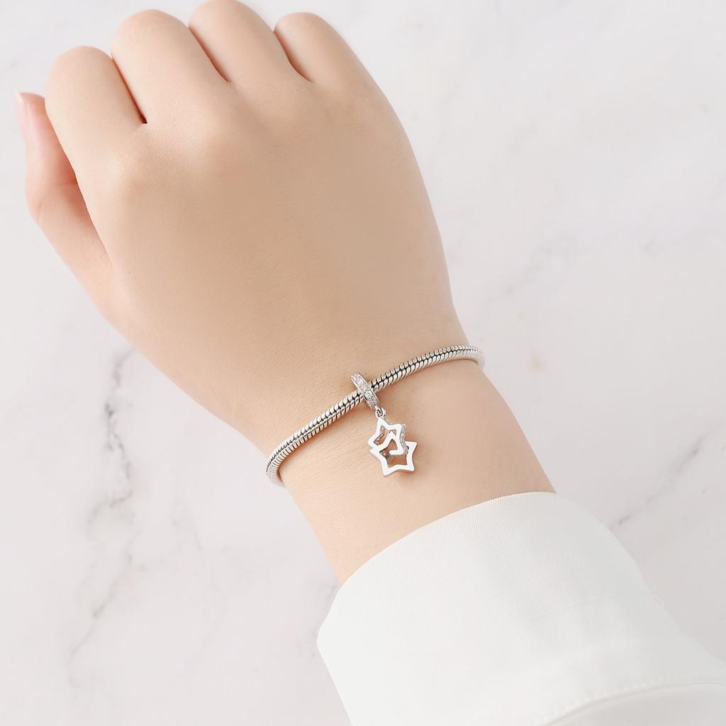 Akcesoria Koraliki Drzewo Życia Łapacz Snów Gwiazda Księżyc Zawieszka DIY Biżuteria Bransoletka Damska