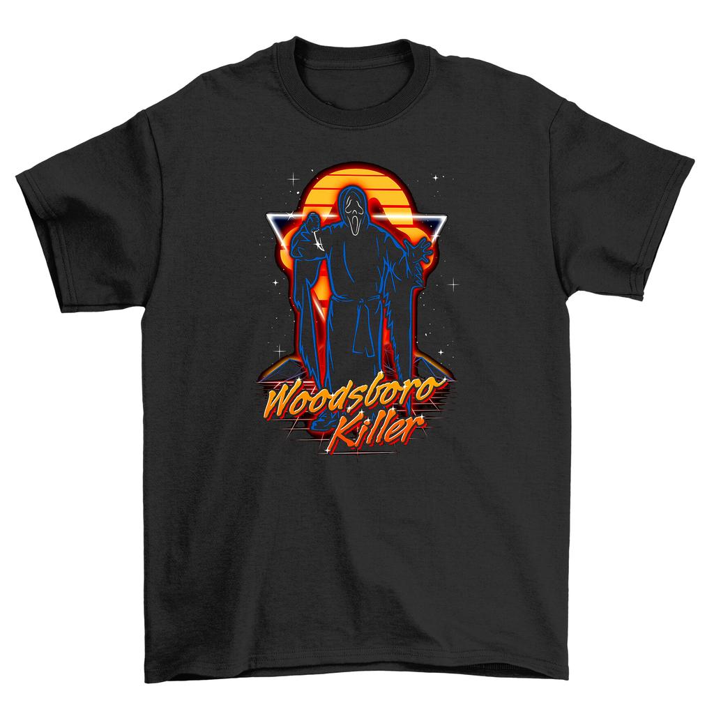 Woodsboro Killer T-Shirt Mens Womens Tees Top - Beware of Sharp Looks! Funny Tee with a Killer Design