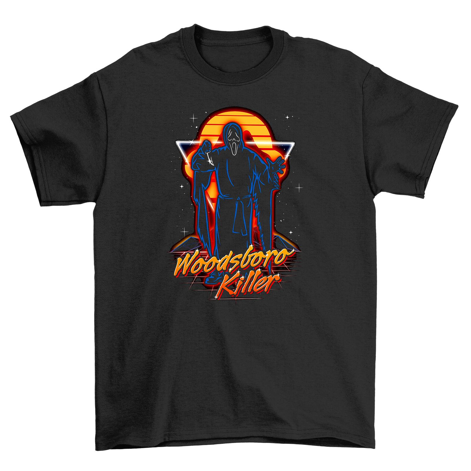 

Woodsboro Killer T-Shirt Mens Womens Tees Top - Beware of Sharp Looks! Funny Tee with a Killer Design 2XL