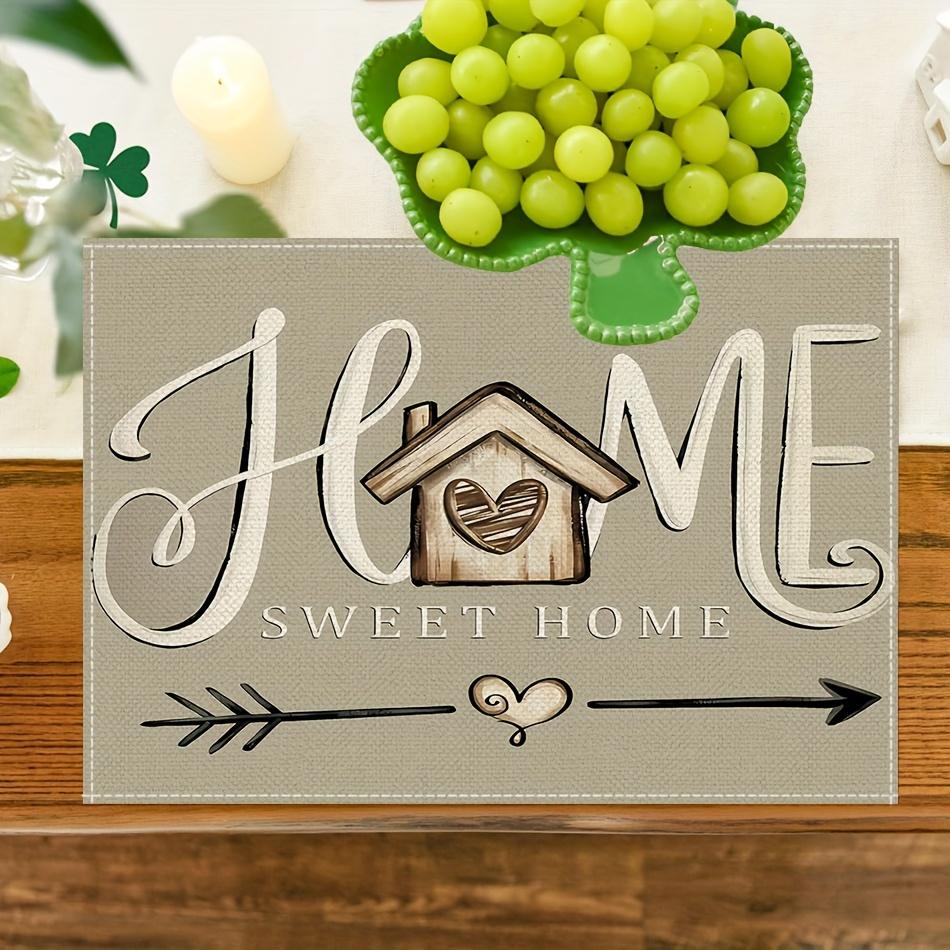 

1pcs Rustic Charm Farmhouse Placemats - Linen Table Mats, Heat-Resistant, Indoor & Outdoor Decorative Mat 1PC 30X45cm