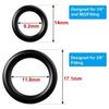 40Pcs O Ring For High Pressure Washer 1 In 4 Inch 3 In 8 Inch M22 Quick Disconnect Fitting Gasket Washer Seal O Ring Rubber Set
