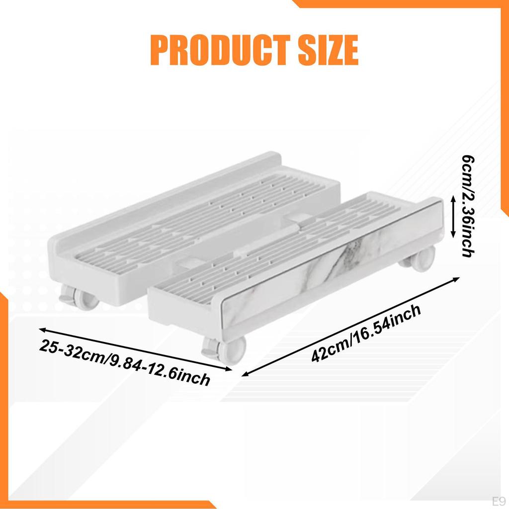 Computer Stand Riser Mobile CPU Holder for Gaming Home