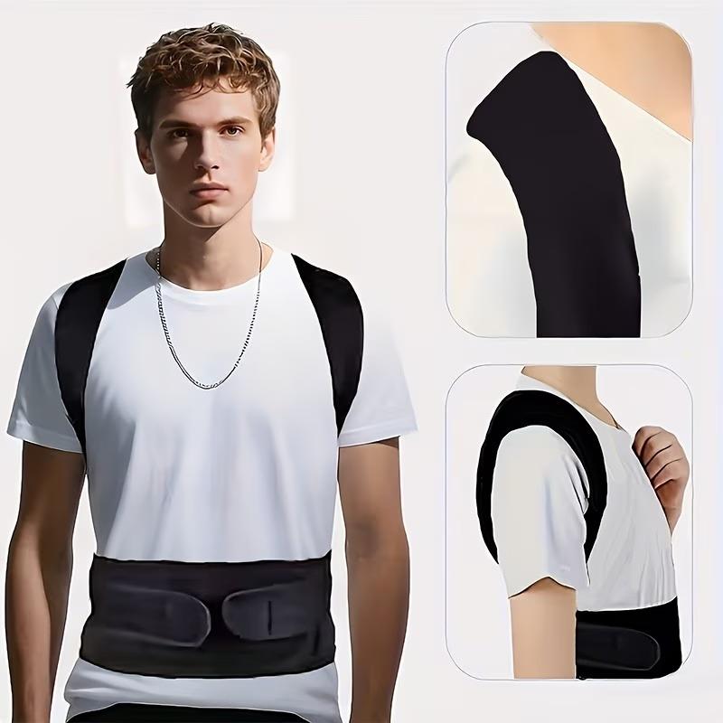 

Reinforced Posture Corrector Vest, Adjustable Back Support Brace for Lumbar Spine, Shoulder Neck Stretcher Trainer for Men Women M