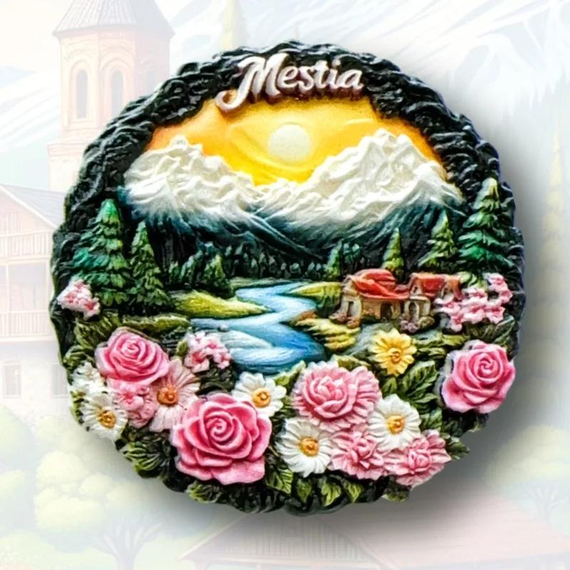 

Georgia Fridge Stickers Mestia Travelling Souvenirs Tbilisi Batumi Kakheti Fridge Magnets Home Decor Wedding Gifts