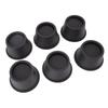 6Pcs Furniture Risers Round Plastic Furniture Lift Riser for Bed Table Couch Black 2.8in