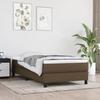 Exclusive House - Slatted Bed Base with Mattress Dark Brown 90x200 Cm