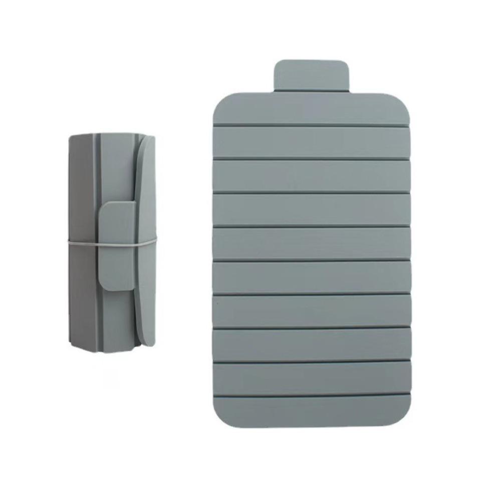 

Reusable Cutting Board Silicone Cutting Mat Kitchen Utensils Foldable Chopping Board Camping серый