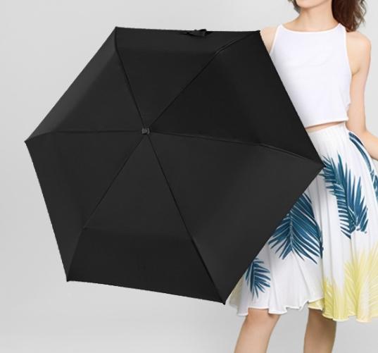 Mini Ultralight Umbrella For Women Girl Carbon Fiber Trifold Portable Pencil Sunny And Rainy Umbrella Paraguas Mujer Sombrillas