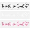 3pcs Faith-Based Car Decals Bible Verse Rear View Mirror Decals  for Car Interior Decor