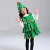 with Hat Christmas Tree Costume Decor Cosplay Performance Clothes Green Xmas Clothes  Kids Adults