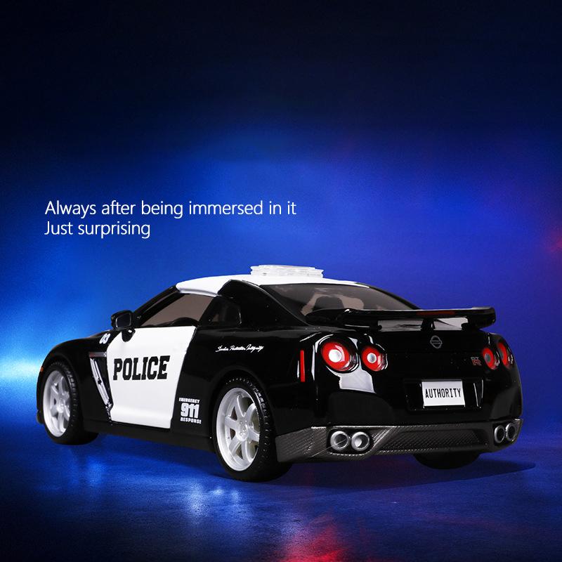 Maisto 1:24 Nissan GTR R35 2009 Police  Alloy Car Diecasts & Toy Vehicles Car Model Miniature Scale Model Car Toy For Children
