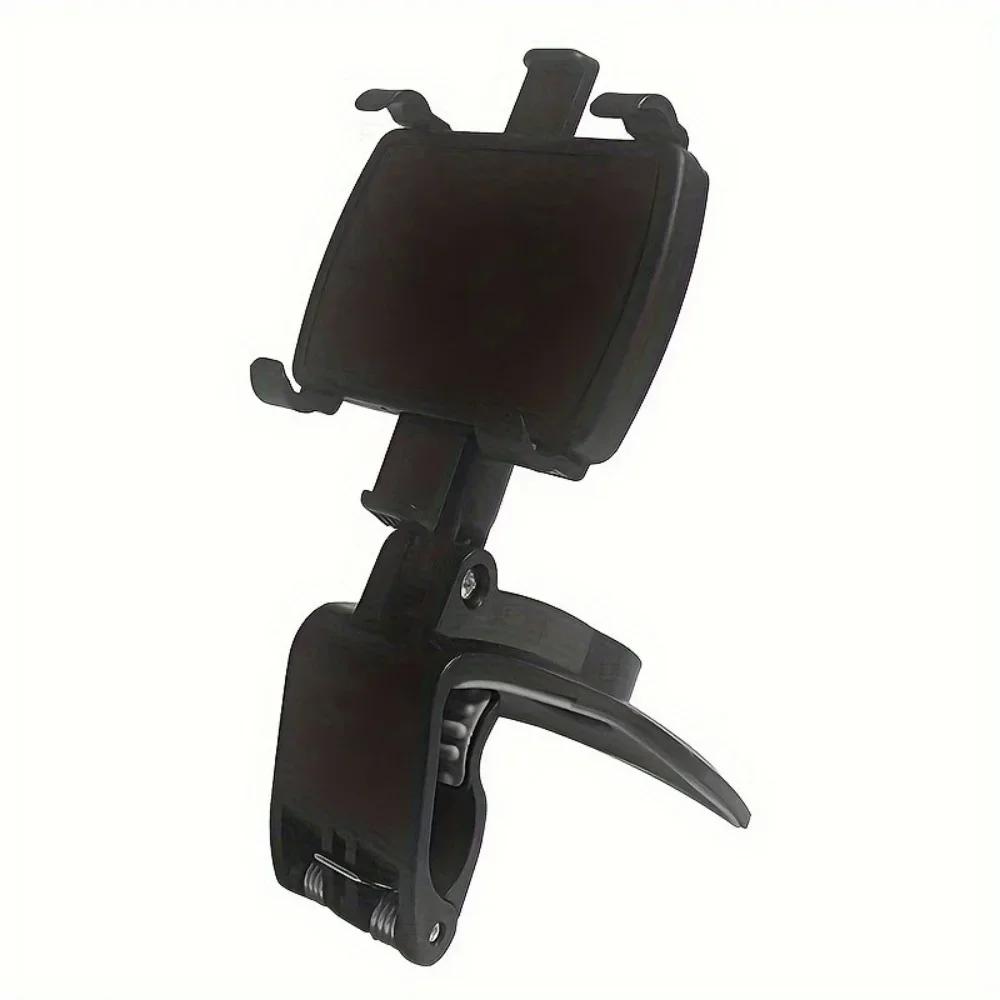 

Car Universal Phone Support: Dashboard Phone Mount, Easy-Clip Holder, Stand чёрный