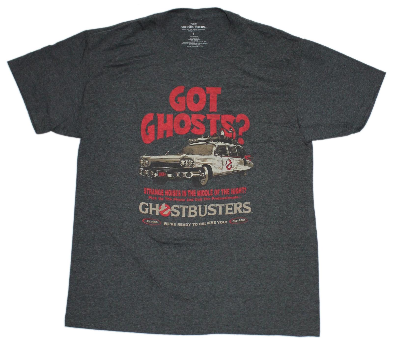 Ghostbusters New Adult T-Shirt - Got Ghosts? Call Ecto-1 Image XXXXL