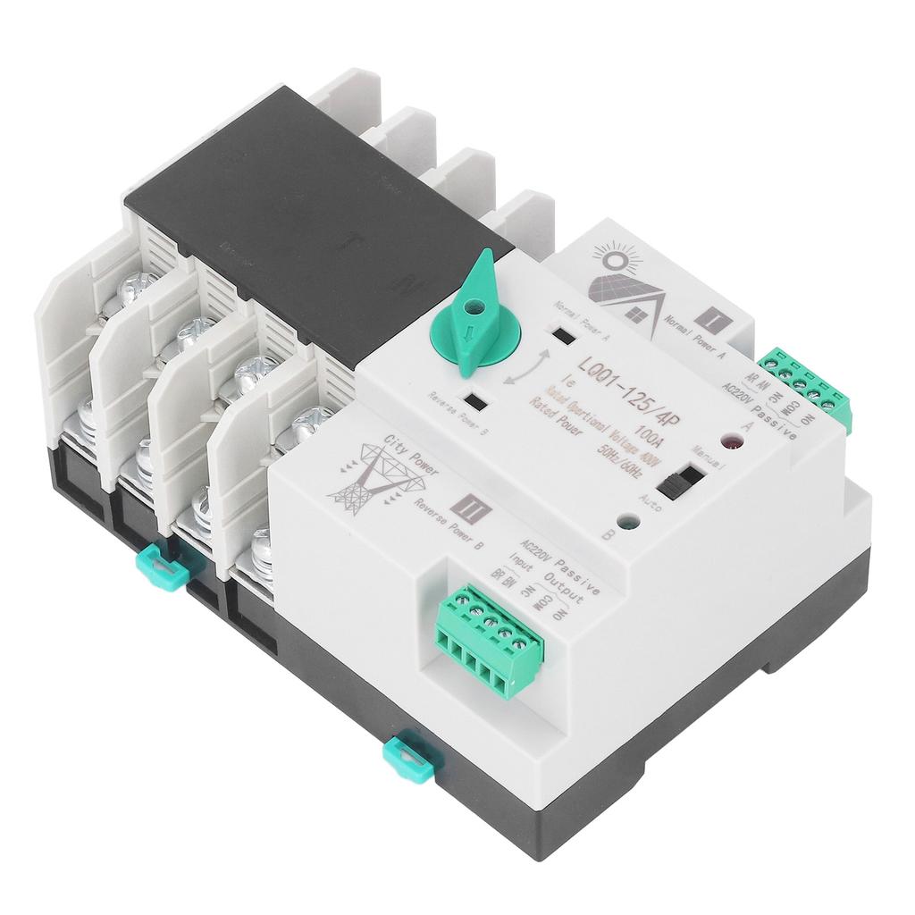 Comutator de transfer automat de putere dublă 4P comutare rapidă tip PV AC400V 100A pentru fabrica de acasă