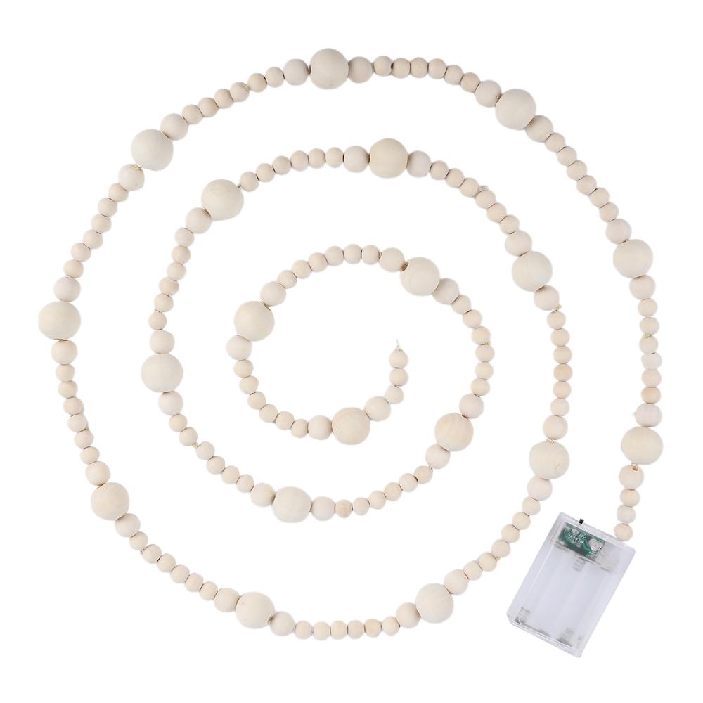 

7 футов в скандинавском стиле деревянные бусины шпагат подвесное украшение гирлянда из деревянных бусин спальня дерево световая гирлянда атмосфера декор