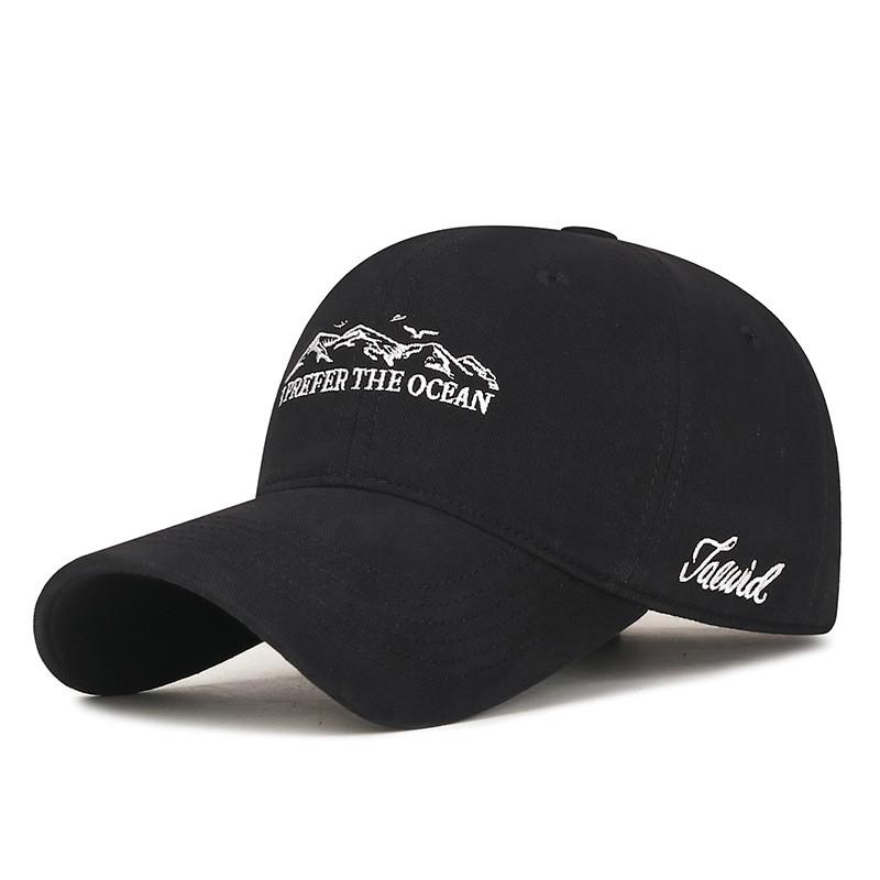

Baseball Cap Men Women Adjustable Sun Protection Cotton Casual For Spring Fall Winter Seasons чёрный