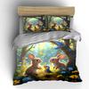 "Whimsical Forest Friends Delight" Bedding Sets Duvet Covers Pillowcases(1* Duvet Cover 2* Pillowcases Without Duvet Insert)