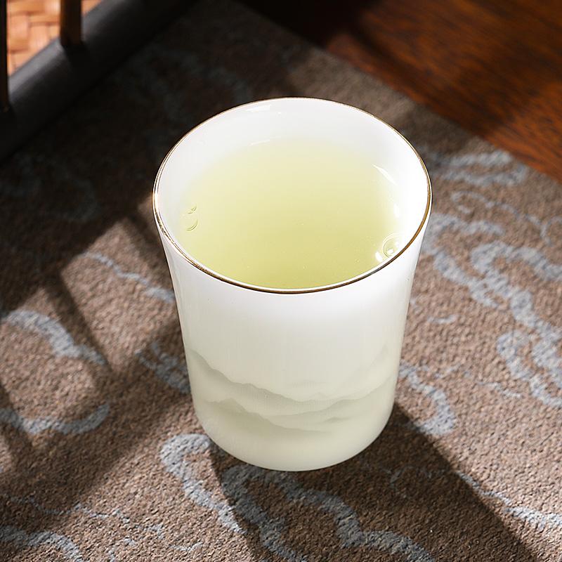 Porcelain Master Cup Ceramic Household Tea Tasting Single Cup Personal Special Kung Fu Tea Set High-end Light Luxury Tea Cup