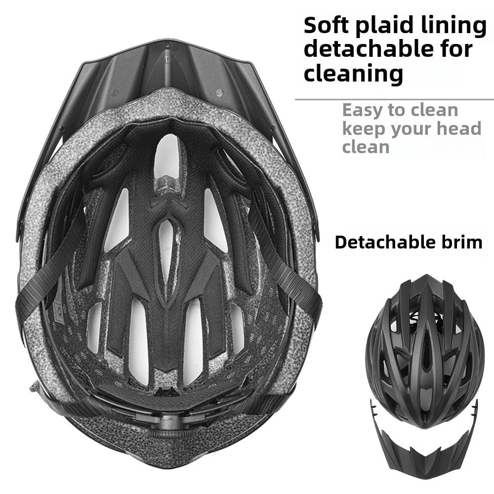 Dual Sport Cycling Helmet for Road Mountain Bike Racing Molding Outdoor Sports Equipment for Riding