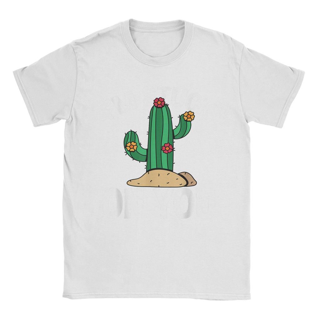 Cactus Im stuck on you Unisex T Shirt Vintage Tees Short Sleeve Crew Neck TShirts Cotton Graphic Printed Clothes