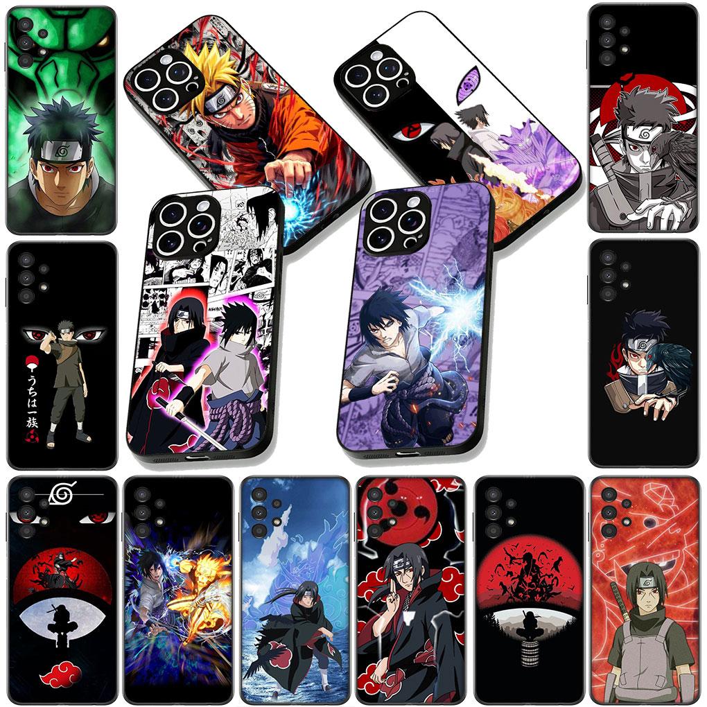 Cover for Samsung Galaxy S25 S24 S23 FE Plus Ultra S7 Edge A16 A15 5G s25+ Coque Phone Case Narutos Sasuke Uchiha Shisui Itachi