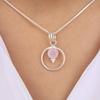 Rose Chalcedony Gemstone 925 Sterling Silver Handmade Jewelry Designer Pendant 1.2" For Her PP-68-20