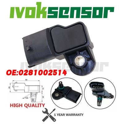 0 261 230 098 Manifold Absolute MAP Sensor Intake Air Boost Pressure Drucksensor Sender For TATA 407 613 3.0 Diesel 0281002514