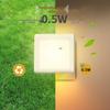 Warm White LED Night Light with Light Sensor - Auto-Off Day & Auto-On Night, European Plug