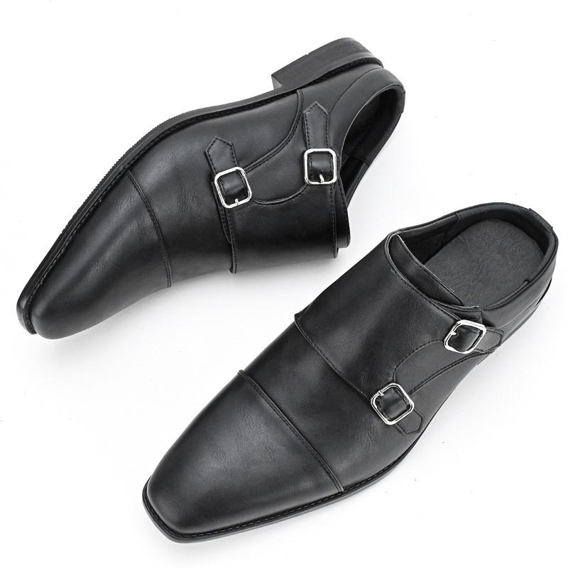 Fashion Designer Formal Slip on Men Dress Shoes New Classic Leather Oxfords for Wedding Party Business Flat Shoes Men's Loafers