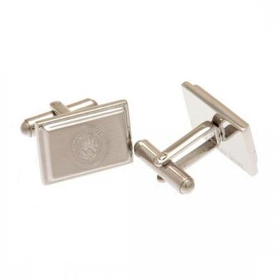 Manchester City FC Engraved Oblong Crest Boxed Cufflinks