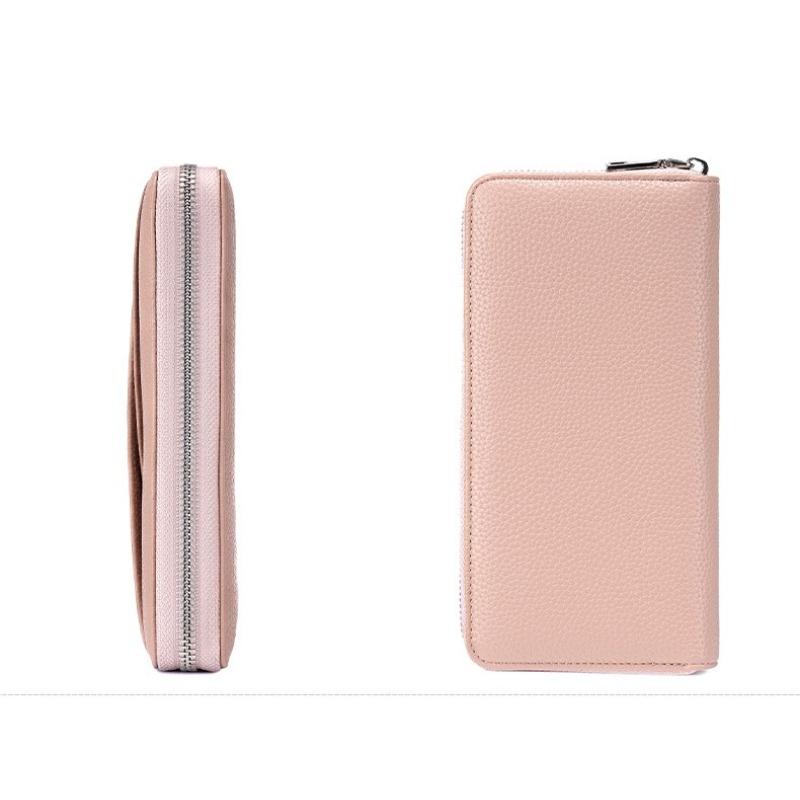 New Anti-magnetic Women's Wallet, Liwen Multi-compartment Passbook, Long Wallet, Simple and Large-capacity Clutch.
