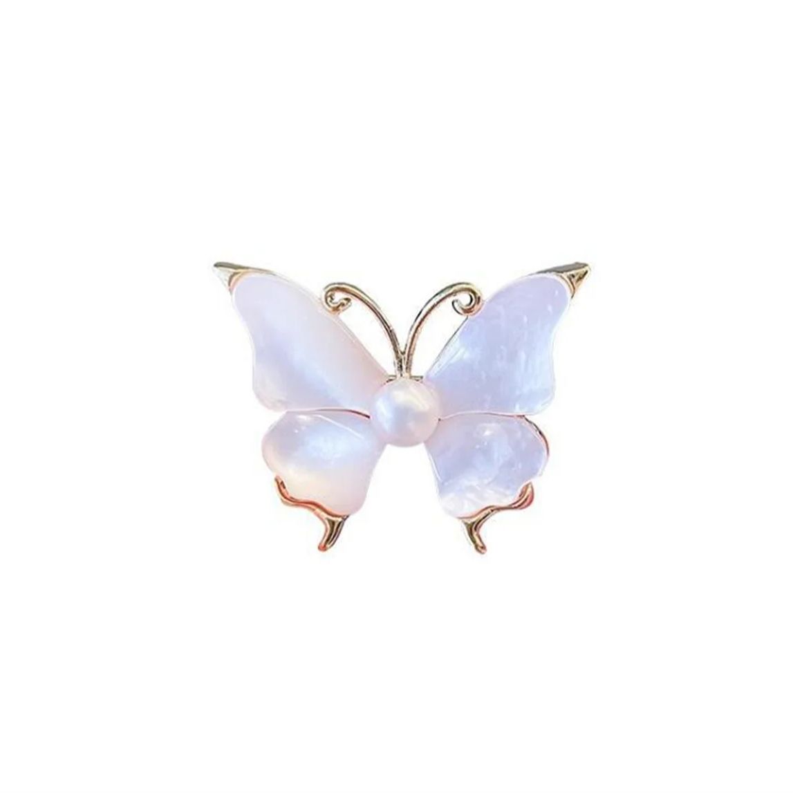 White Butterfly Pearl Retro Brooch Fashion Alloy Insect Brooch Women s Shoulder Bag Set Brooch Party Jewelry Girlfriend Gift