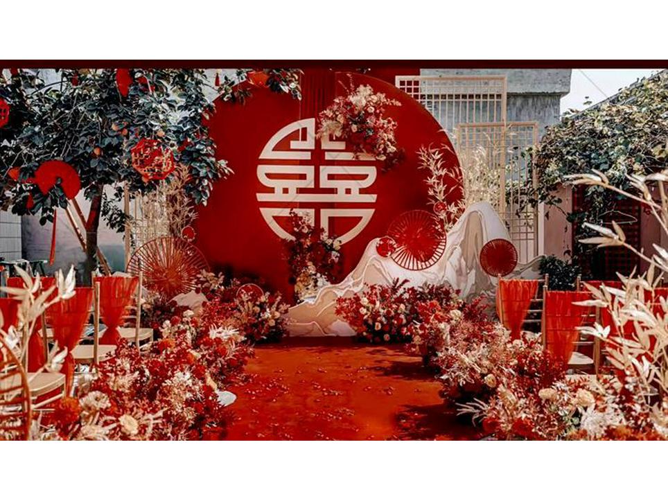 Elegant Chinese Style Wedding Invitation Card - High-End Design with Free Shipping