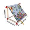 Wooden Cross Stitch Frame Stand Easy to Use DIY Crafting Support Multi-function Embroidery Artifact