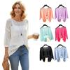 Crochet Knit Crochet Pullover Hollow Out Hollow Out Top Fashion Beach Cover Up  Summer Wear