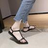 Fashion 2025 Summer New Style Buckle Fashion Thong Sandals for Women Casual Trendy Comfortable Low Heels Sandalias Mujer Heels Women