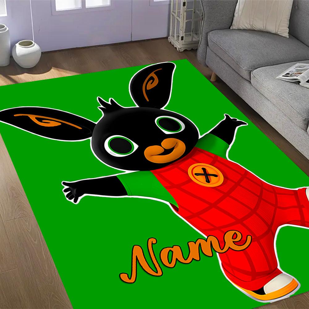 Friends Adventure Customized Name Floor Rug Office Rug Perfect for Game Room Bedrooms Living Rooms Study room Anti-slip Rug Anime Office Decor