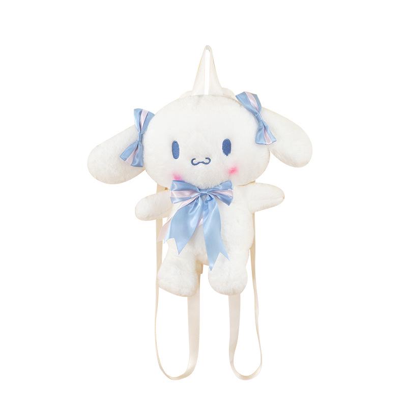 Plush Rabbit Doll Backpack for Kids - Cute Cartoon Design, Perfect Gift for Girls