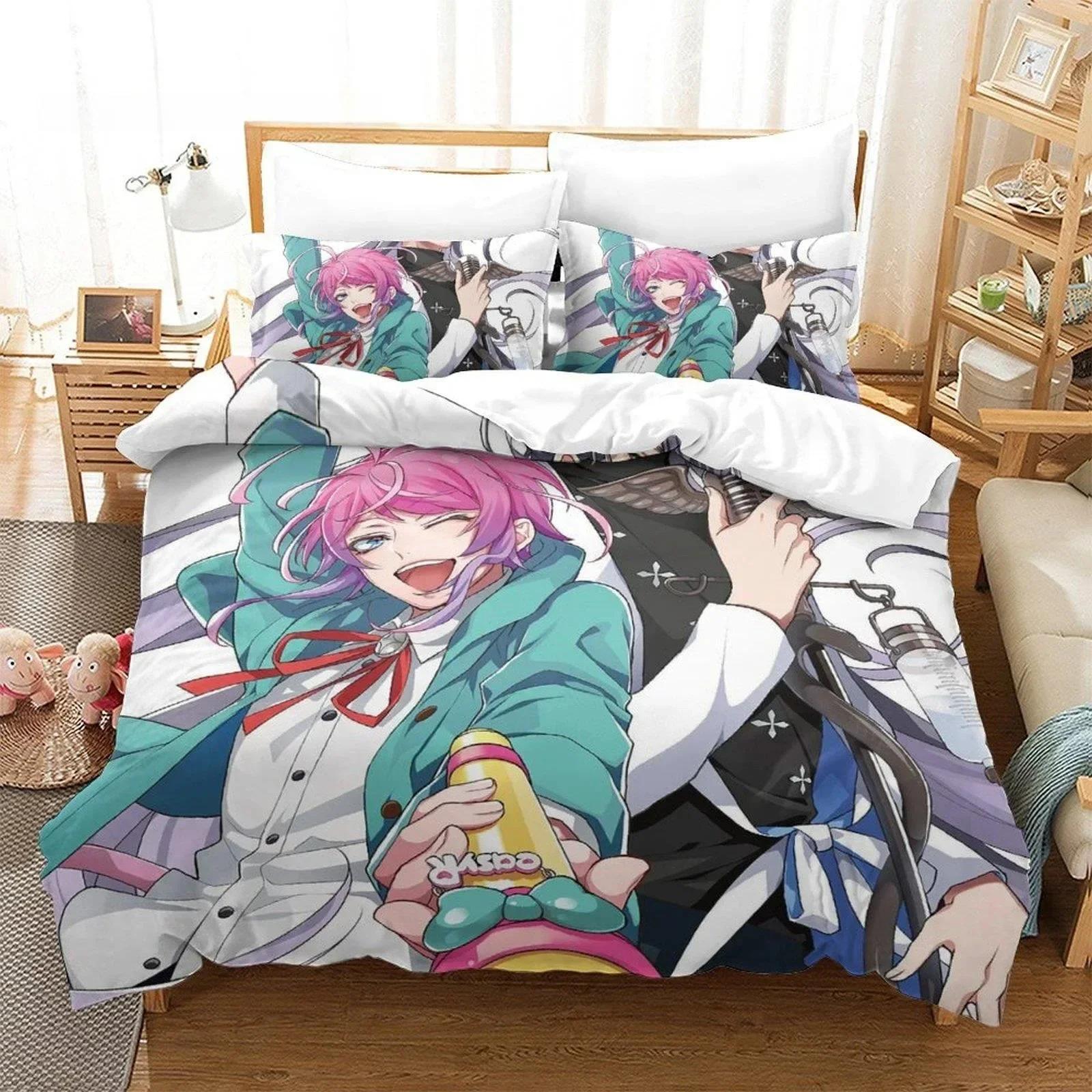 

Comforter Hypnosis Mic Division Rap Battle Rhyme Anima Bedding Set Printed With Bed Single Double Queen King Size Comforter (quilt)-EU Single(135*200cm)3pcs