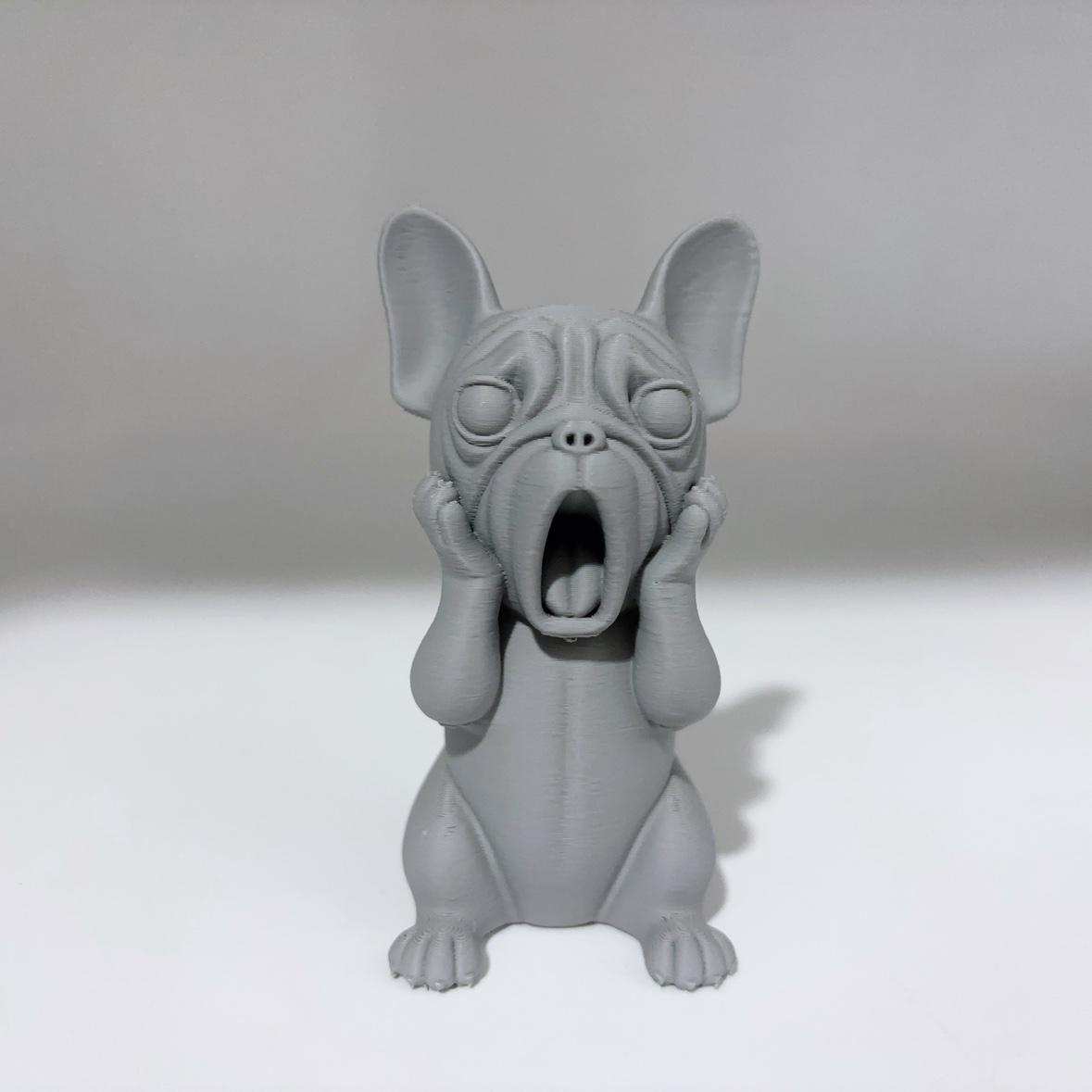 Статуэтка-орнамент «Кричащий бульдог», Шокирующая скульптура злого кричащего пса, Декорация стоящего щенка, Декорация для любителя собак