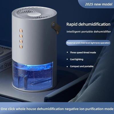 1000ml Negative Ion Dehumidifier Anti-mold Moisture Control Portable Energy Efficient Home Office Quiet Operation Easy To Use