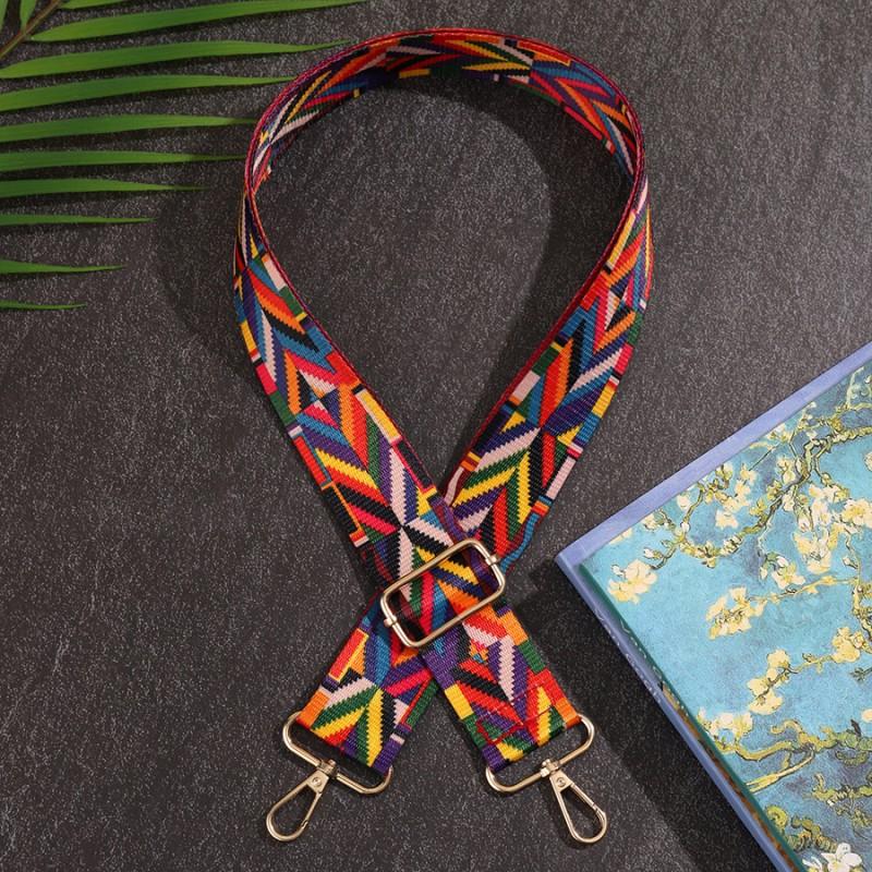 Flower Pattern Crossbody Wide Shoulder Strap Adjustable Replacement Bag Long Shoulder Strap Single Shoulder Women's Bag Accessories