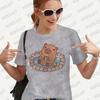 Woman Clothing Japanese Style Cute Capybara Print Tees Shirt Fashion Female Clothes T-Shirts Funny Animal Graphic Y2k Tops